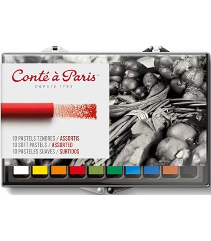 Amazon.com: Conté à Paris, Colour & Sketch Pastel Carré Wood Box